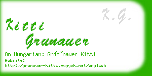kitti grunauer business card